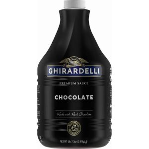 Black Label Chocolate Sauce Pump Bottle Case (6 ct / 87.3 oz. ea)