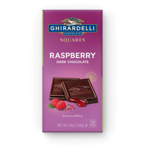 Raspberry Dark Chocolate Squares Bar