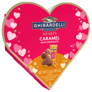 Milk Chocolate Caramel Hearts Gift Box